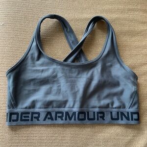 Under Armour Charcoal Sports Bra (Large)